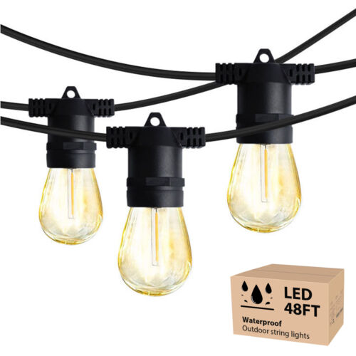 Outdoor LED String Lights (48FT)