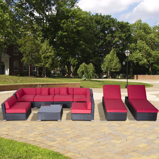 Luxury 9pc Outdoor Sofa Set