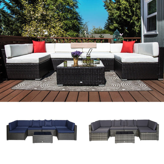 7 Piece Outdoor Sofa Sectional